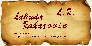 Labuda Rakazović vizit kartica